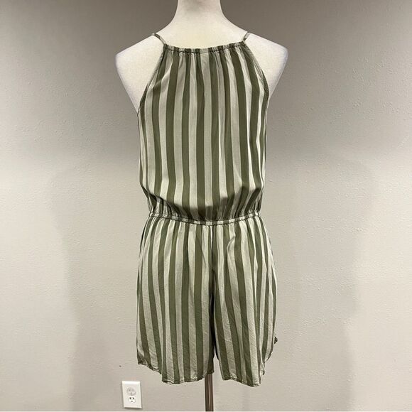 Old Navy Striped Green short Romper - Picture 6 of 12